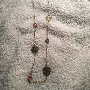 Medium length statement necklace